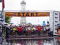 Start im Regen: 3-Länder-Marathon (2003)