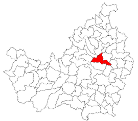 Location in Cluj County