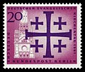 Briefmarke der Deutschen Bundespost Berlin (1961): Deutscher Evangelischer Kirchentag 1961 in Berlin