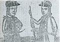 The portraits of Daniel Shays and Job Shattuck, leaders of the Massachusetts "Regulators" in Shays' Rebellion.