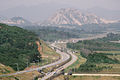 Bahnlinie zwischen Nord- und Südkorea im Grenzgebiet