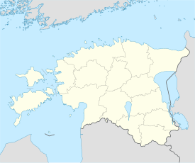 Estonya üzerinde Ülemiste Gölü