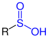 Allgemeine Struktur der Sulfinsäure