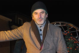 Guy Van Sande tijdens de VTM kerstparade in Genk, 2008