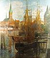 Harald Friedrich: Im Hafen von Lübeck, o. J.