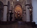 An indoor view of the Basilica of "Santa Maria delle Grazie".