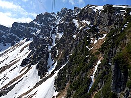 Kabelbaan naar het bergstation van Kasprowy Wierch.