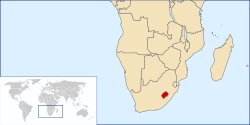 Location of Lesotho