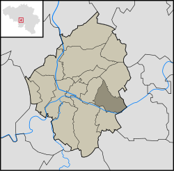 Location in the municipality of Charleroi