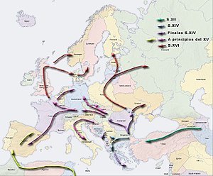 Μετακινήσεις Ρομά στην Ευρώπη.