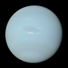 Neptune, as photographed by Voyager 2.