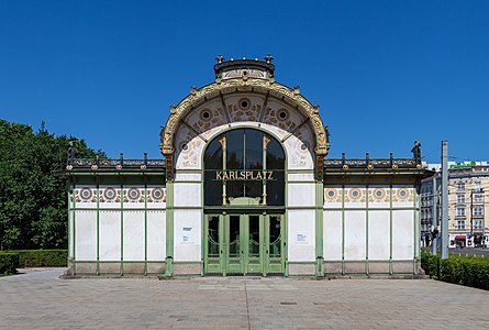 Karlsplatz Stadtbahn Station by Otto Wagner (1899)