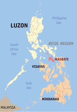 Vị trí Masbate tại Philippines