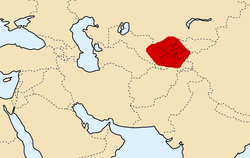 Seleukos İmparatorluğu'nun kontrolündeki Soğdiana, MÖ. 300. Bölge Amu Derya ve Siri Derya arasındaki alanı kapsamıştır.