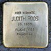 Stolperstein Gruene Str. 40 Roos Judith