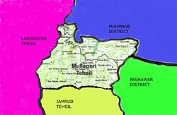 Location of Mullagori Tehsil