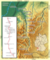 Verlaufskarte Murgtalbahn von Lencer