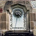 A sundial in the courtyard of Sterling