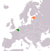 Location map for Belgium and Estonia.