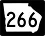 State Route 266 marker