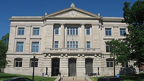 Hendricks County Courthouse in Danville, gelistet im NRHP