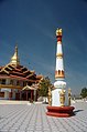 Tagundaing at the Hpaung Daw U Pagoda modeled after the Pillars of Ashoka