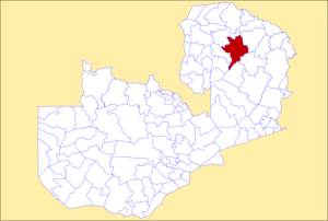 District location in Zambia