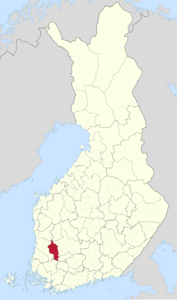 Location of South Western Pirkanmaa