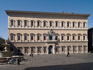 High Renaissance - Palazzo Farnese, Rome, by Antonio da Sangallo the Younger, 1534-1546[153]