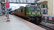 17618 Tapovan Express with LGD WAG-9 at Jalna