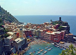 Vernazza látképe