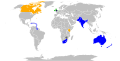 An der Qualifikation zur ICC World Twenty20 2009 beteiligte Länder.