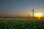 Wind power turbines in Germany