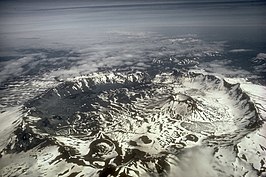 De caldera van Mount Aniakchak