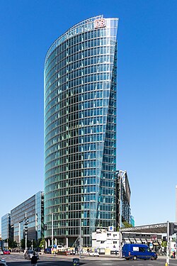 BahnTower, a DB székháza Berlinben, a Potsdamer Platzon