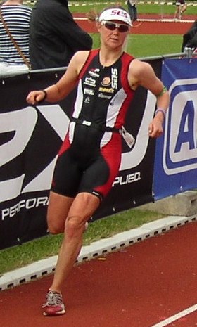 Dana Wagner beim Peine Triathlon, 2013