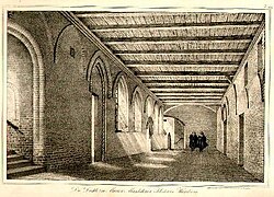 I 40 Die Diehle im Marien-Magdalenen-Kloster in Hamburg, kurz vor dem Abbruch (1837)