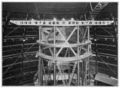 A 20-foot (~6 meters) Michelson interferometer mounted on the frame of the 100-inch (~250 cm) Hooker Telescope, 1920.