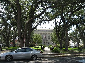 Das Terrebonne Parish Courthouse in Houma, gelistet im NRHP