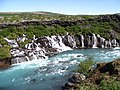 Hraunfossar og Barnafoss í Hvítá, Borgarfirði (1987)