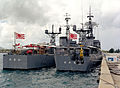 JDS Tokachi and JDS Ōi in Apra Harbor on 1 April 1984