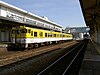 Trains at Miyoshi station in 2008