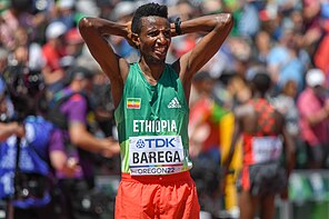 Selemon Barega bei den Leichtathletik-Weltmeisterschaften 2022 in Eugene