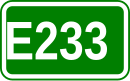 Zeichen der Europastraße 233