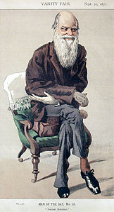 Eylül 1871'de Vanity Fair dergisinde yayımlanan Charles Darwin karikatürü. (Üreten:James Jacques Joseph Tissot)