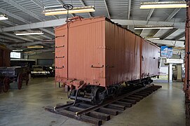 Carter Brothers box car #1, currently located at the Travel Town Museum in Los Angeles, California.