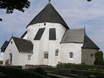 Weerkerk in Østerlars op Bornholm