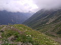 Berglandschap van Zapovednik Noord-Ossetië.