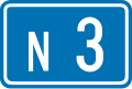 F23a: Nummernschild für Nationalstraßen