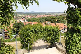 Blick vom Berggarten auf die Blankenburger Innenstadt